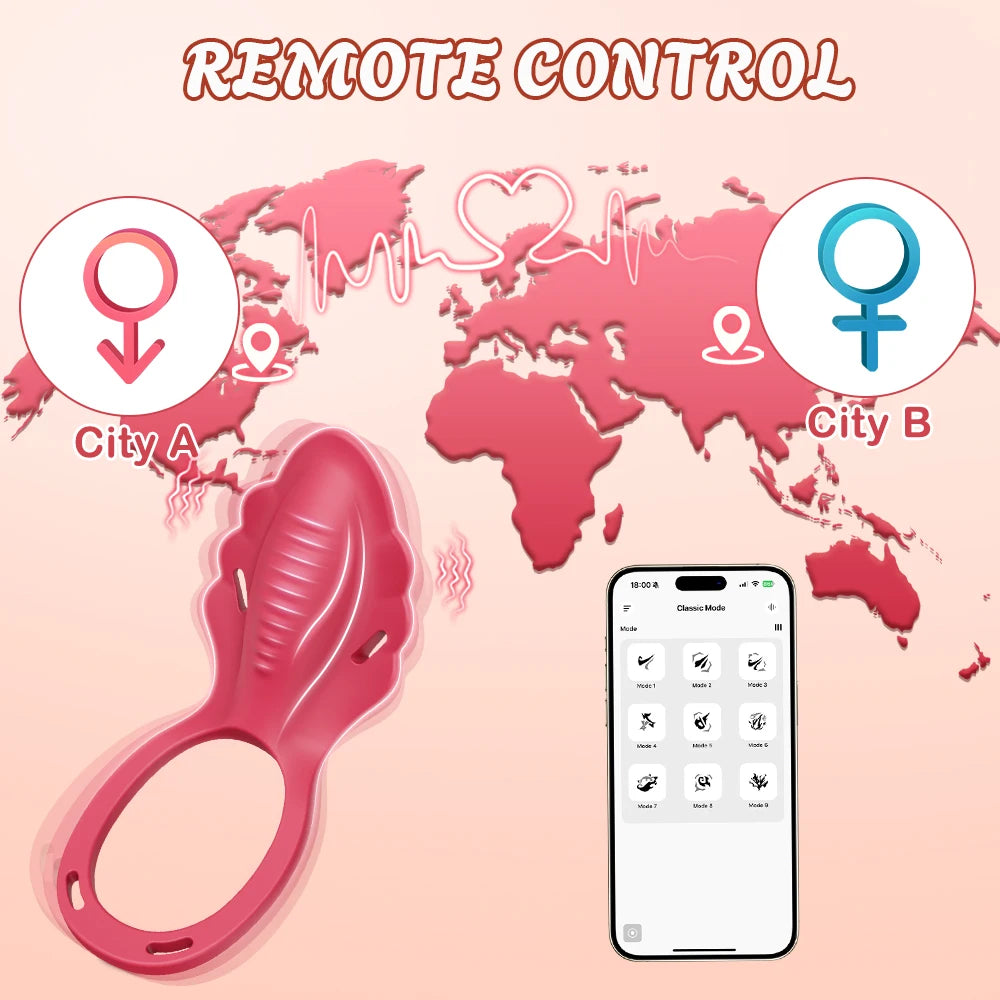 Adult Sex Toys Wearable Panty Vibrator Female Couple Sex Toy ,Vibrating Penis Ring Clitoral Stimulator,APP Controlled Vibrator