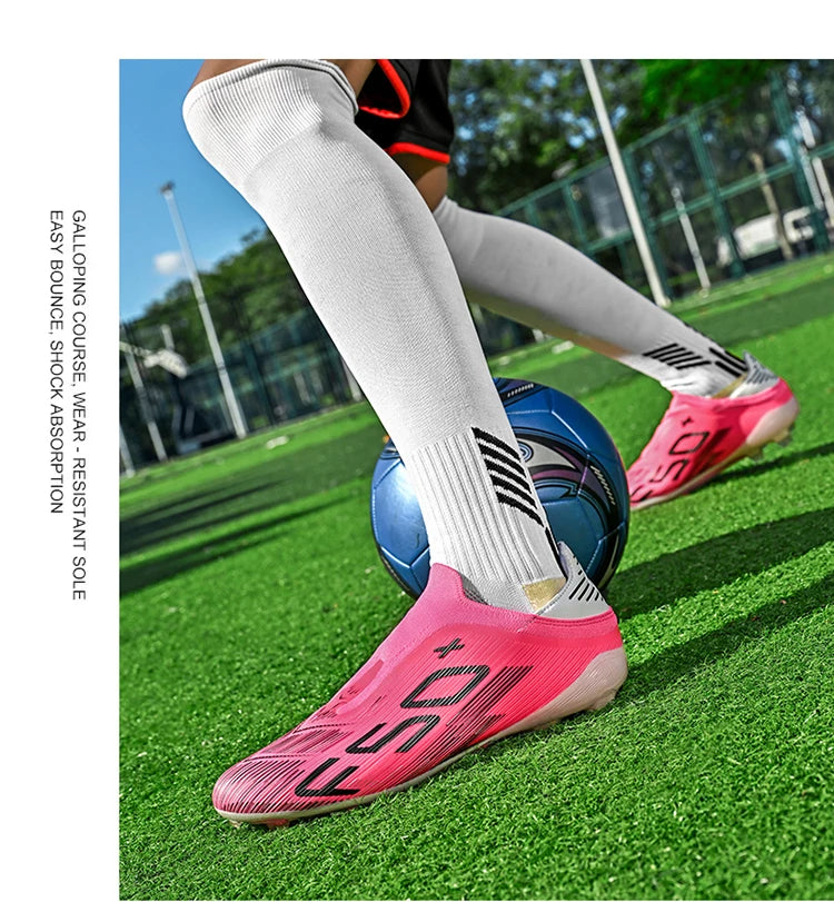 New Men Soccer Shoes Match Non-Slip Sneakers Light High-quality Cleats Training Hot-selling Football Boots Grass Mid-top Outdoor