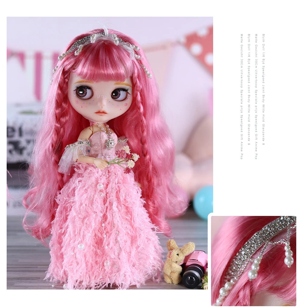 ICY DBS Blyth 1/6 doll hand-painted set dopamine girl double eyelid long eyelashes sleeping eyes doll set SD