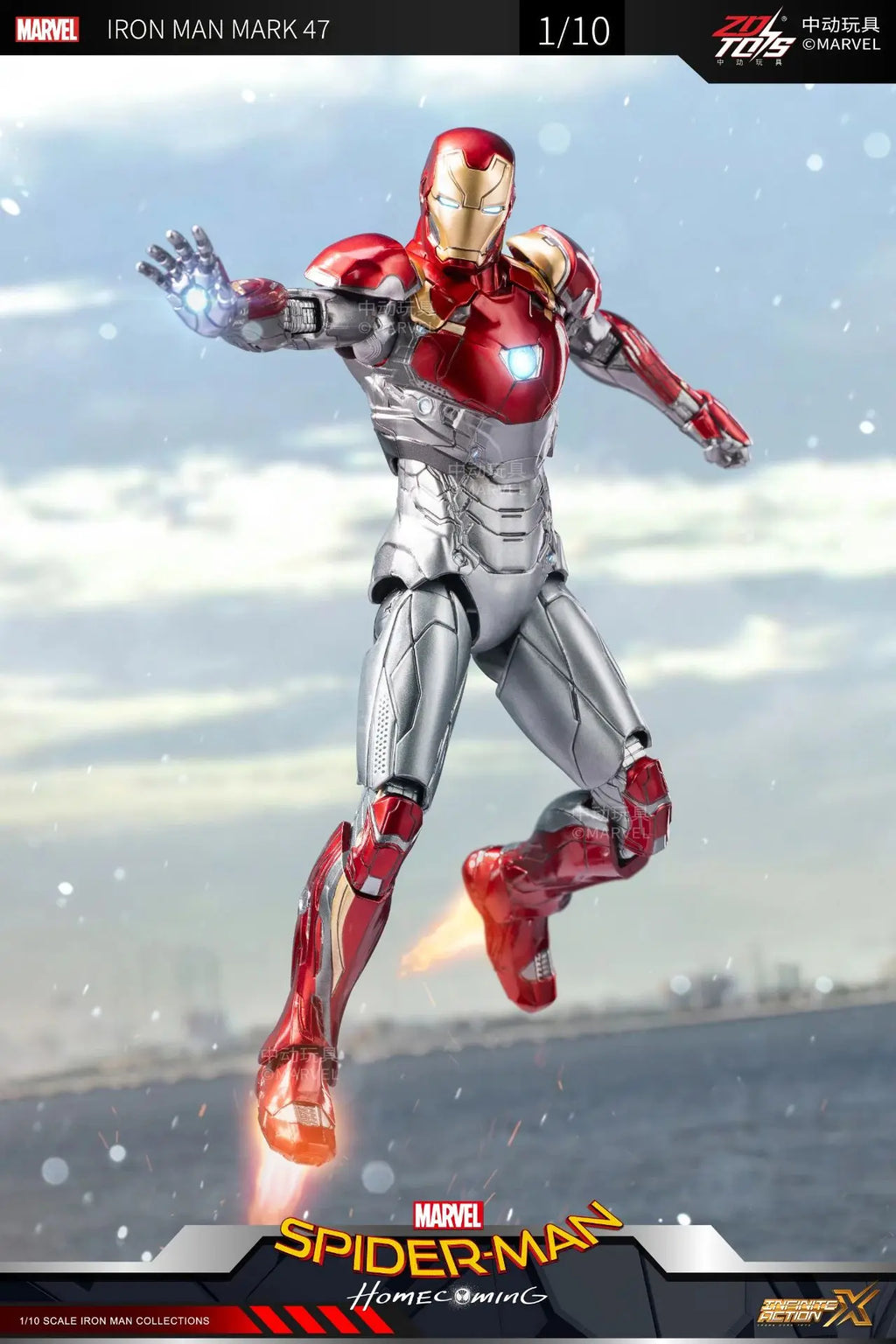 ZD Iron Man Figure Legends Iron Man Mk41 Mk47 Tank MK24 Iron Patriot 2.0 MK35 Red Snapper 1/10 Scale Iron Man Collections Gift