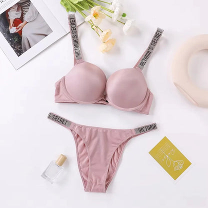 Women's Seamless Underwire Bra & Panty Set