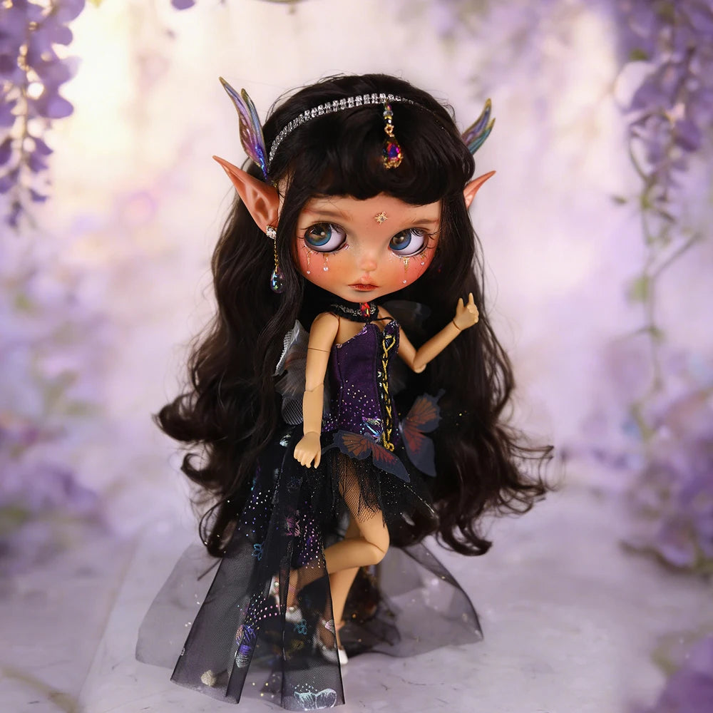 ICY DBS Blyth 1/6 Doll Hand drawn Elf Hand drawn Doll Set Including Elf Ears SD