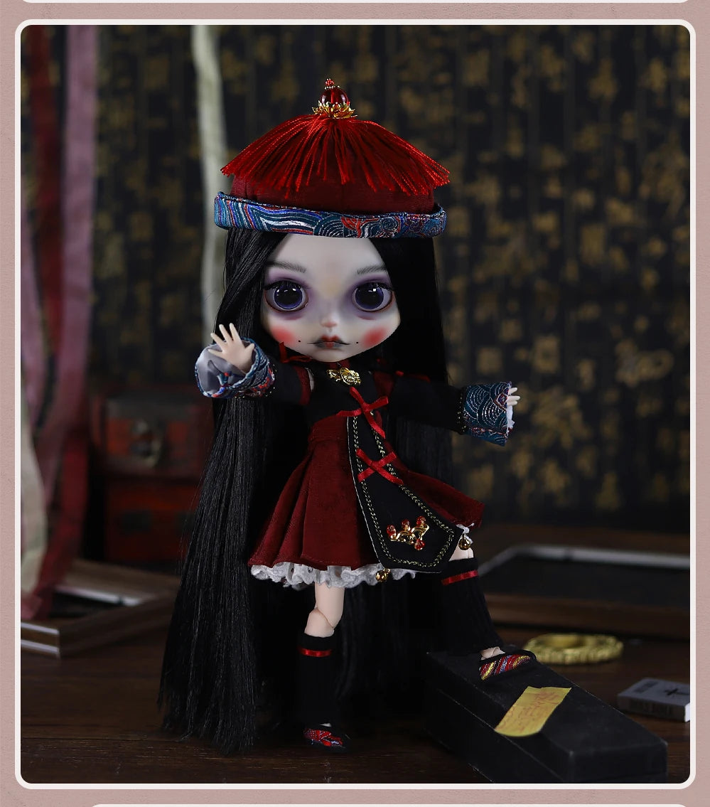 ICY DBS Blyth 1/6 Doll Hand drawn Set Zombie Set Long Eyelash Sleeping Eye Doll Set SD