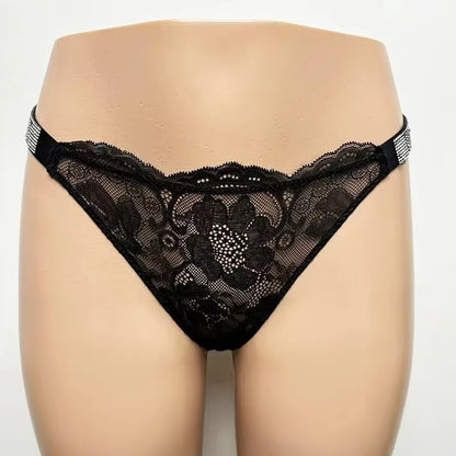 Women's Shine-Strap Thong Panty