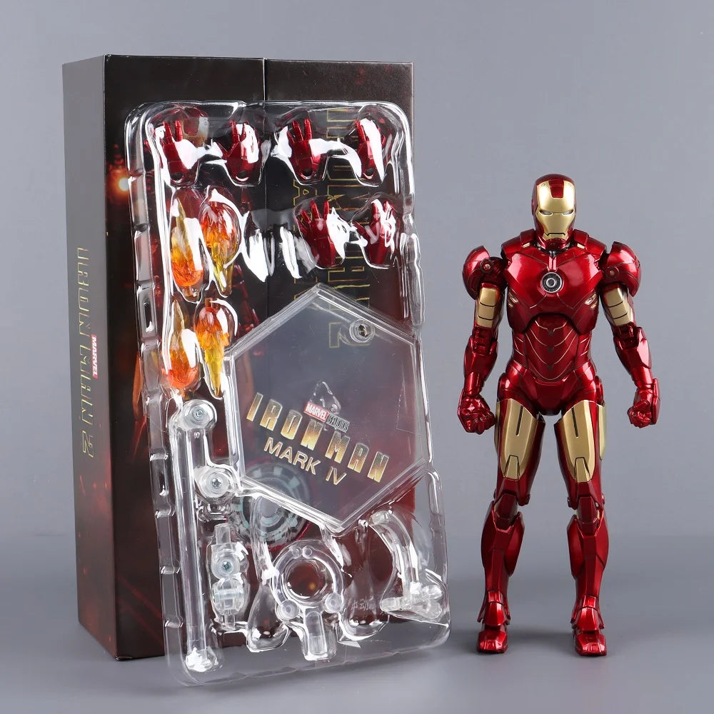 ZD Toys Iron Man Action Figure Joint Movable MK1 MK3 MK6 MK7 MK42 MK45 MK50 MK85 MK17 MK33 MK39 Adult Collection Figure Gift