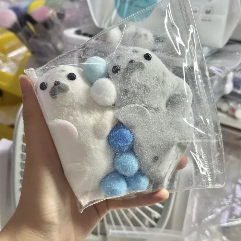 Kawaii Squishy Seal Squeeze Toys Super Soft Pinching Fingertip Toy Slow Rebound Antistress Gift Stress Relief Adult Sensory Toy