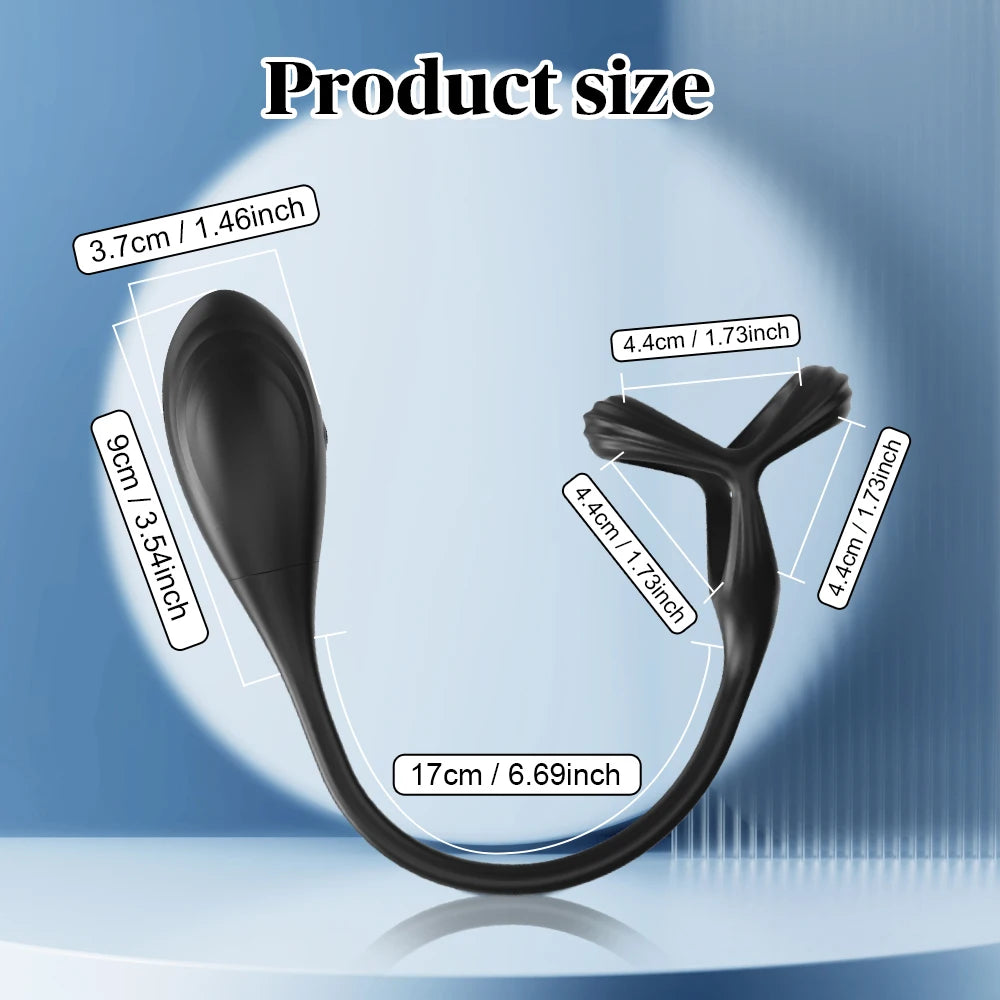 App-Controlled Prostate Massager with Ring
