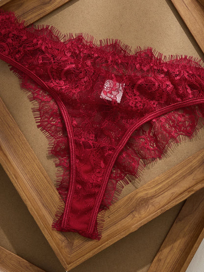 Women's Lightweight Lace Bra & Panty Set