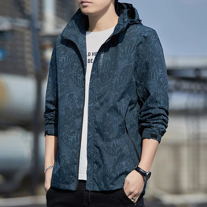 Men's Casual Zip-Up Windbreaker