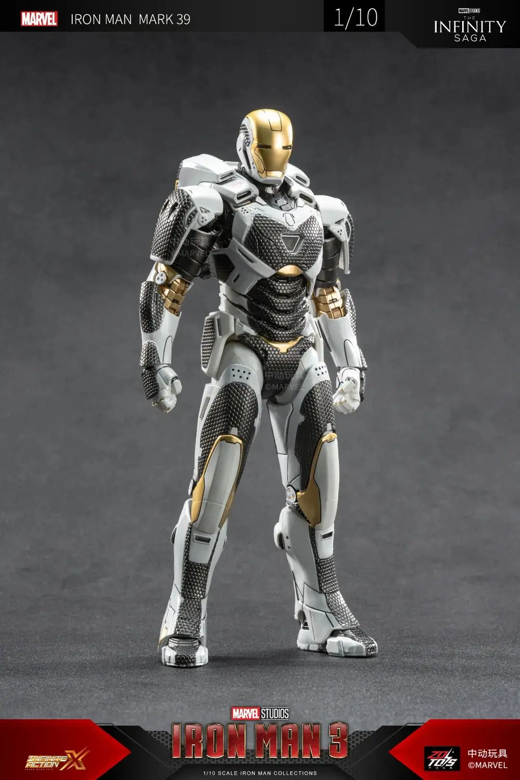 ZD Toys 1/10 Iron Man Figurines MK30 Iron Patriot Blacklash Figures MK33 MK39 MK17 MK21Action Movie Model Adult Collect Gift