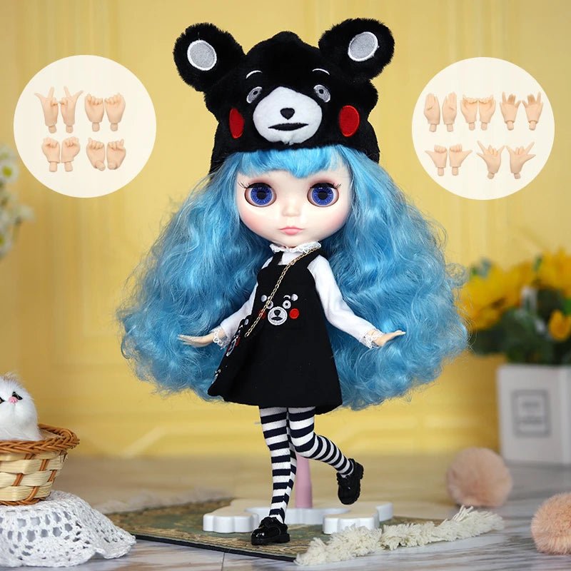 ICY DBS Blyth doll 1/6 Anime Doll joint body white Skin glossy face Special Combo with clothes, shoes and hands 30cm BJD TOY