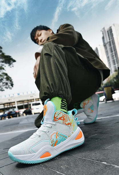 Men Basketball Shoes Trainer Unisex Breathable Athletic Sneakers Light Non-slip High Quality Unisex Outdoor Women Sports Shoes
