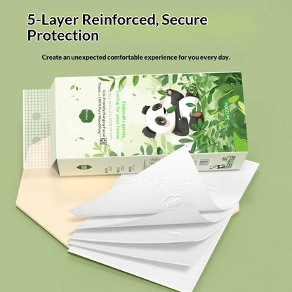 3PCS Family Set, Five Layers, 1200 Thick Large Capacity Napkins, Soft and Non Shedding, Original Wood Pulp Hanging Napkins