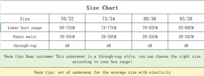 Women's Wireless Triangle-Cup Bra Set