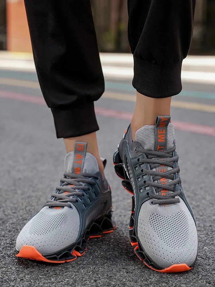 Men's Running Shoes Trainer Race Breathable Sneakers Non-Slip Jogging Cushioning Mesh Outdoor Couple Luxury shoes Off-road Shoes