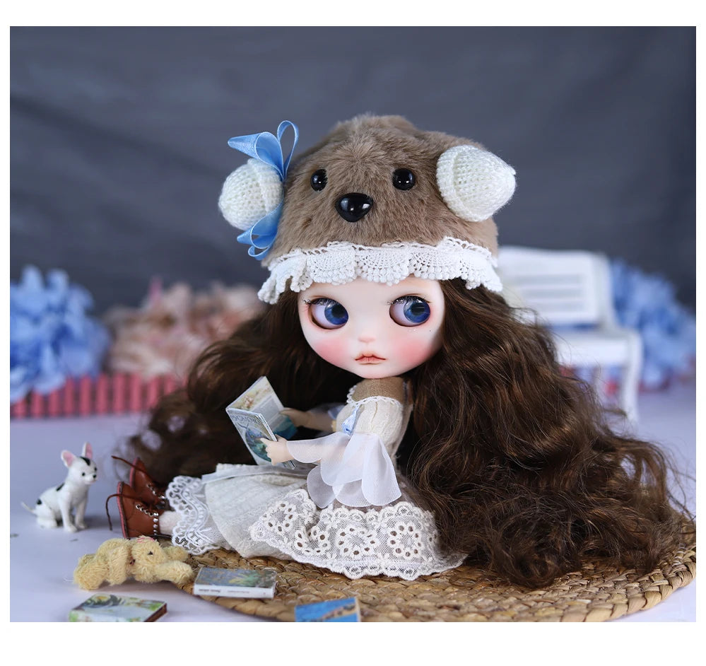 ICY DBS Blyth Plush Costume Girl BJD Animation Toys Cute Rabbit Set Girl Gift