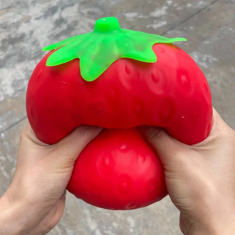Super Jumbo Strawberry Squishy Toy Slow Rising Simulated Strawberry Antistress Anti-Anxiety Fidget Toy for Adults Friends Gifts