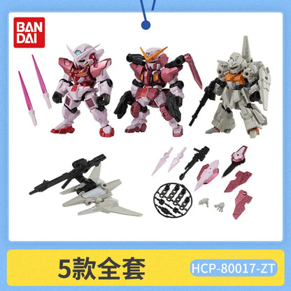Bandai Gashapon Mobile Suit Ensemble (MSE) Gundam RX-78-2 Strike Hi-Nu Wing Astray ZZ Barbatos Assemble Model Kit Toy