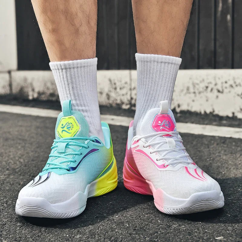 Men Basketball Shoes Unisex High Quality Sneakers Women Light Sports Shoes Outdoor Unisex Breathable Athletic Trainer Non-slip