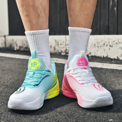 Men Basketball Shoes Unisex High Quality Sneakers Women Light Sports Shoes Outdoor Unisex Breathable Athletic Trainer Non-slip
