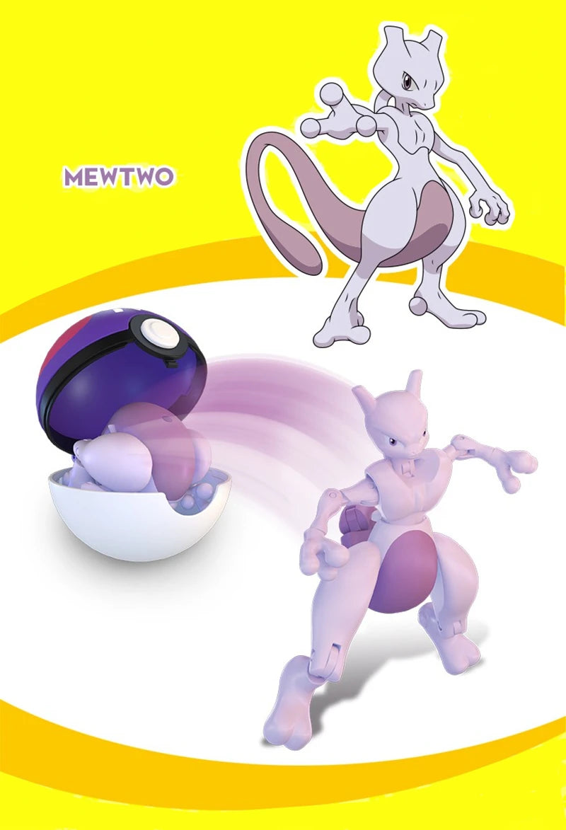 New Pokemon Figures Toys Variant Ball Model Pikachu Gengar Pokeball Dragonite Snorlax  Action Figure Lapras Pocket Monsters Toy