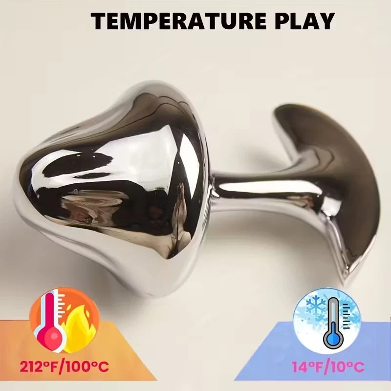 Metal Anal Plug for Women Butt Plug Men Prostate Massager Female Masturbator Clitoris Stimulator Adult Sex Toy for Women Men Gay