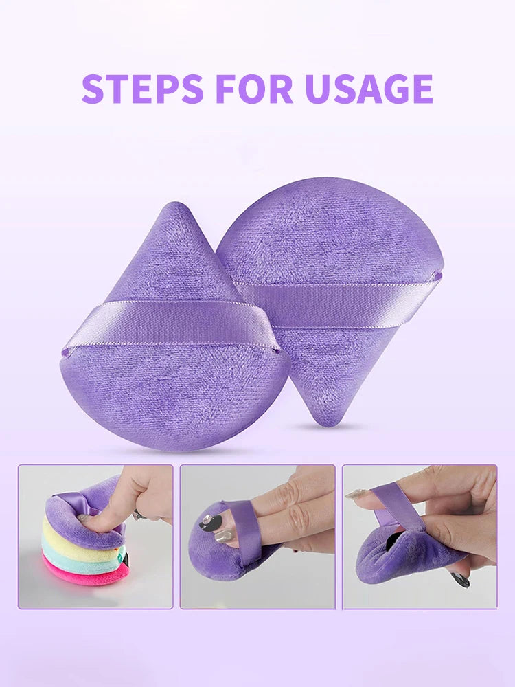 12-Piece All-Purpose Makeup Sponge Set, Made of 3 Loose Powder Puffs, 3 Mini Air Cushion Puffs, 3 Beauty Eggs and 3 Mini Beauty