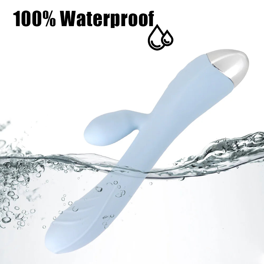 Powerful Rabbit Vibrator Dildo Dual Vibration G Spot Clitoris Stimulation Masturbators Vaginal Massager Adult for Women Sex Toys