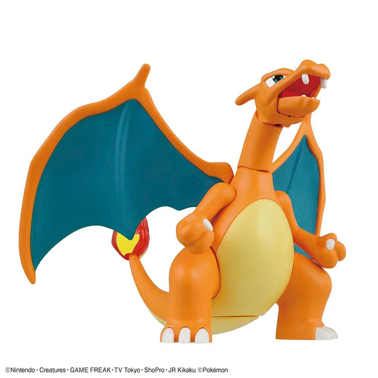 Bandai Original In Stock POKEMON Miraidon Mega Rayquaza Dragonite Charizard Anime Action Figures Assembly Model Ornaments