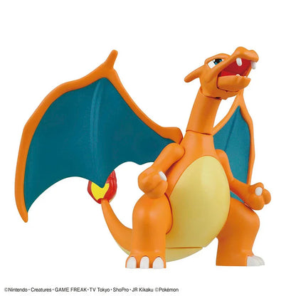Bandai Original In Stock POKEMON Miraidon Mega Rayquaza Dragonite Charizard Anime Action Figures Assembly Model Ornaments