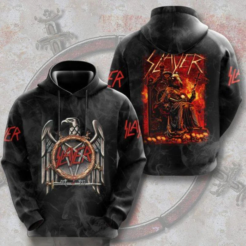 3D Rock Graphic Streetwear Hoodie