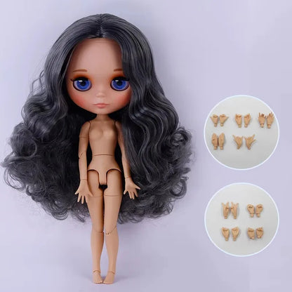 ICY DBS Blyth Doll Tan Skin Matte Face With Eyebrows Special Price 1/6 BJD JOINT body Neo Anime