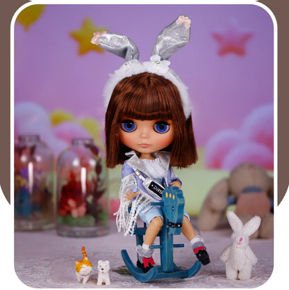 ICY DBS Blyth Doll Tan Skin Matte Face With Eyebrows Special Price 1/6 BJD JOINT body Neo Anime