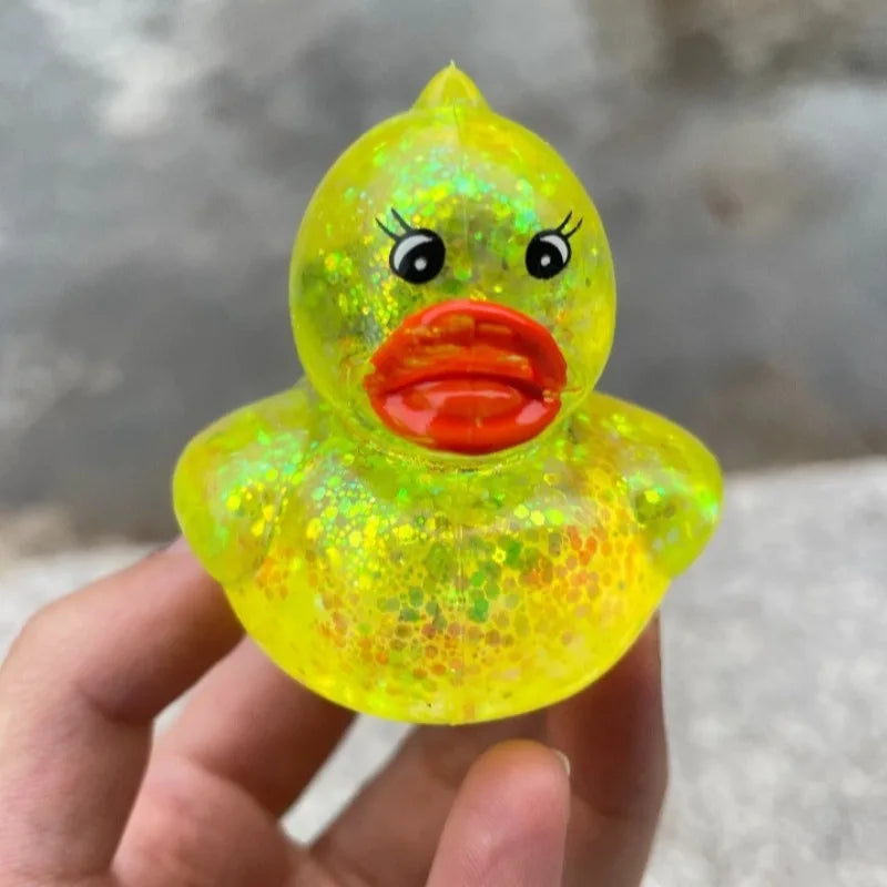 Squishy Maltose Aurora Duck Squeeze Toy Soft Cute Animal Stress Relief Decompression Stretch Toy Kawaii Duck Stress Relief Toy