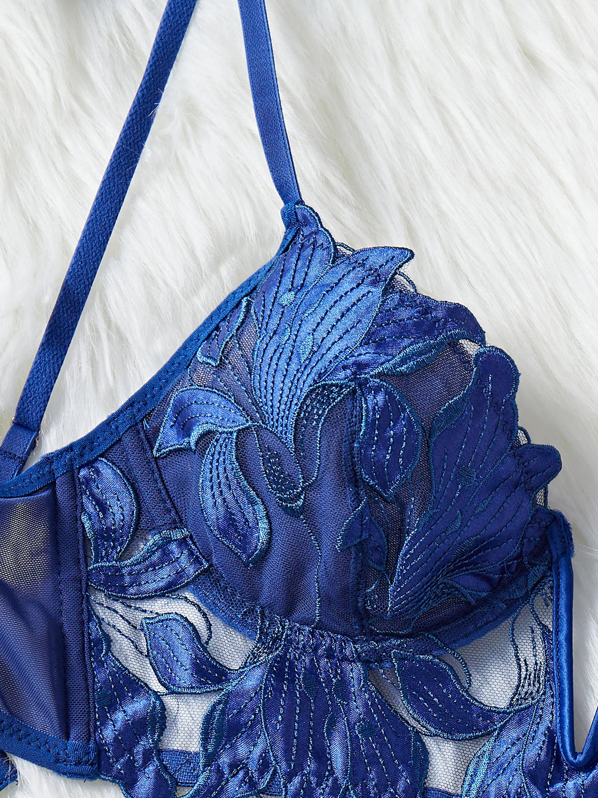 Women's Floral Lace Bra & Brief Set