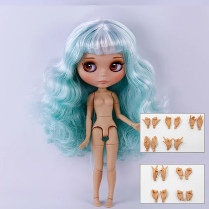 ICY DBS Blyth Doll BJD Joint Body tan Skin Matte Face New face Set Doll 1/6 30cm Gift Anime SD