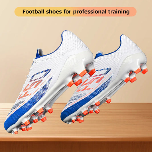 Training Casual Dual-use AG FG Soccer Boots PU Mesh Reinforced TPU Stud Anti-slip Wearproof Outdoor Grass Athletic Shoes