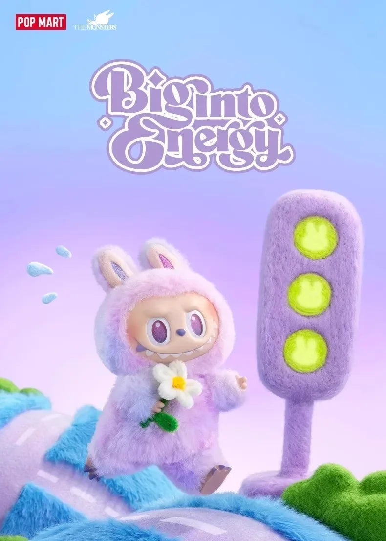 POP MART LABUBU THE MONSTERS 3.0 Big into Energy Blind Box Dynamic Vinyl Plush Guess Bag Playful Mystery Treasure Gift