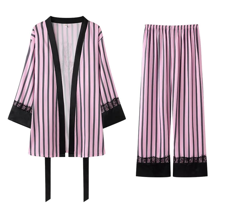 Women's Lace-Trim Sleepwear Set