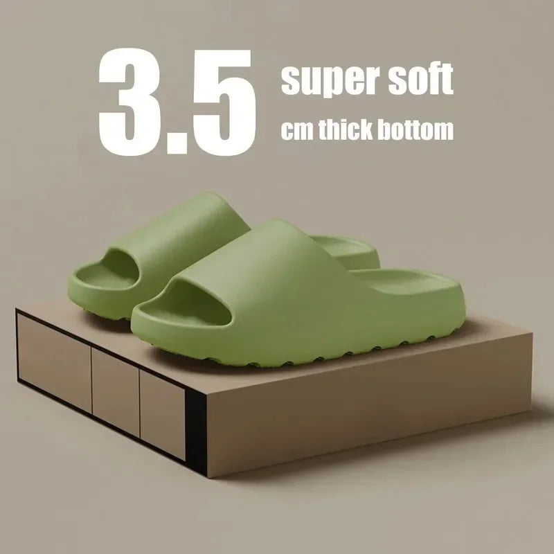 Men's Slippers EVA Soft Thick Soled Summer Fashion Slippers & Women's Slides Beach Sandals