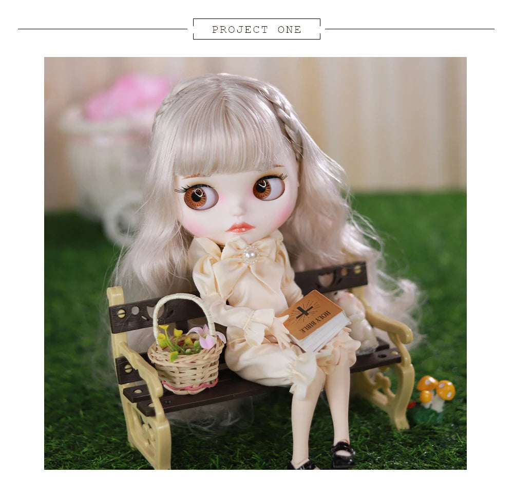 ICY DBS Blyth doll bjd joint body white black skin temperament skirt casual sports skirt 1/6 toy 30 cm girl gift anime SD