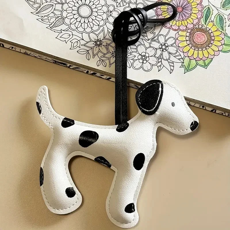 1Pc Cute Dalmatian Dog Charm Suitable for Backpacks, Shoulder Bags, and Various Bag Accessories Ideal Gift for Women