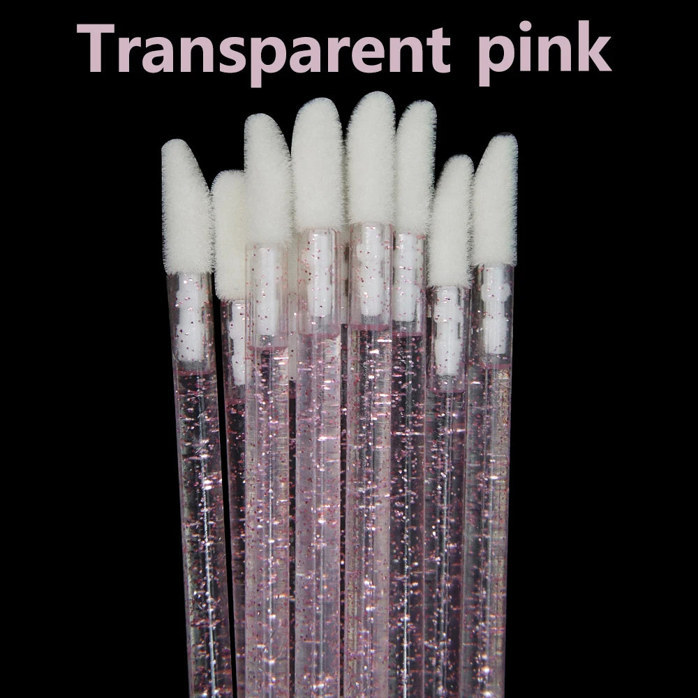 50 Pcs Disposable Cosmetic Lip Brush Makeup Lipstick Mascara Wands Applicators Eyelash Cleaner Lip Gloss Make Up Brushes Tools