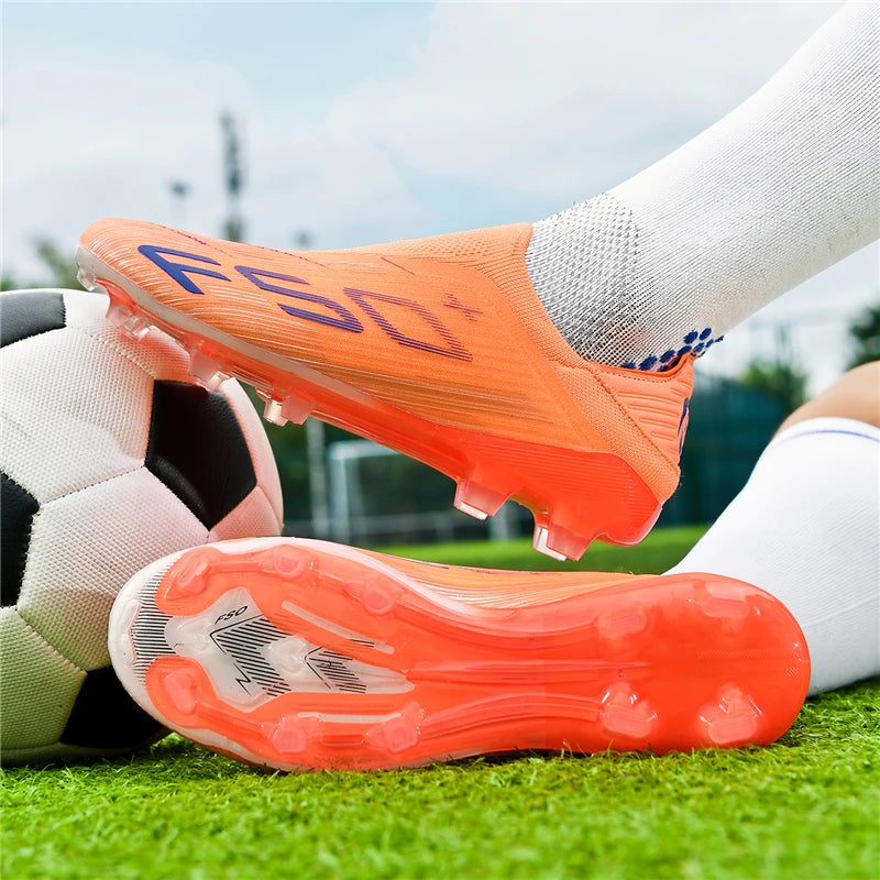 New Men's Football Boots Fg Grass Cleats Futsal Sport Comfortable Soccer Shoes Indoor Adult Non Slip Turf Ultralight Non-Slip