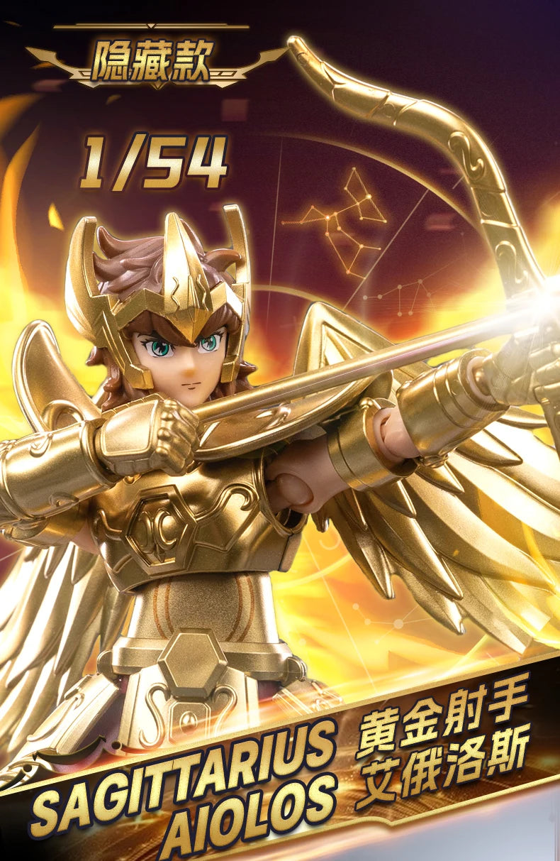 Blokees Galaxy Version Gold Saint Action Figure Libra Dohko Sagittarius Champion Seiya Mu Aiolia Assembly Toys Children Gift