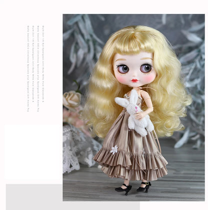 ICY DBS Blyth doll toy Simple Evening Dress Elegant Skirt Anime Costume