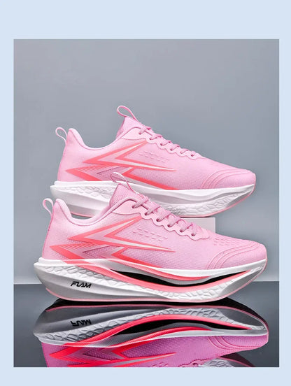 Marathon Men Running Shoes Carbon Board Speciality Sports Shoes Women's Trend Athletic Lightweight Breathable Sneakers Women
