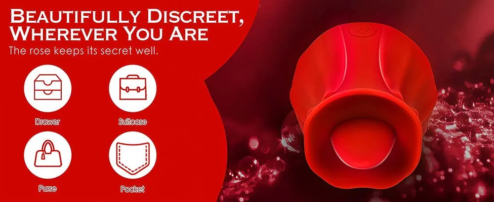 Rose-Sucking Vibrator for Women Nipple Massager Clitoral Vacuum Stimulator Vibrating Female Masturbator Sex Toys for Adults