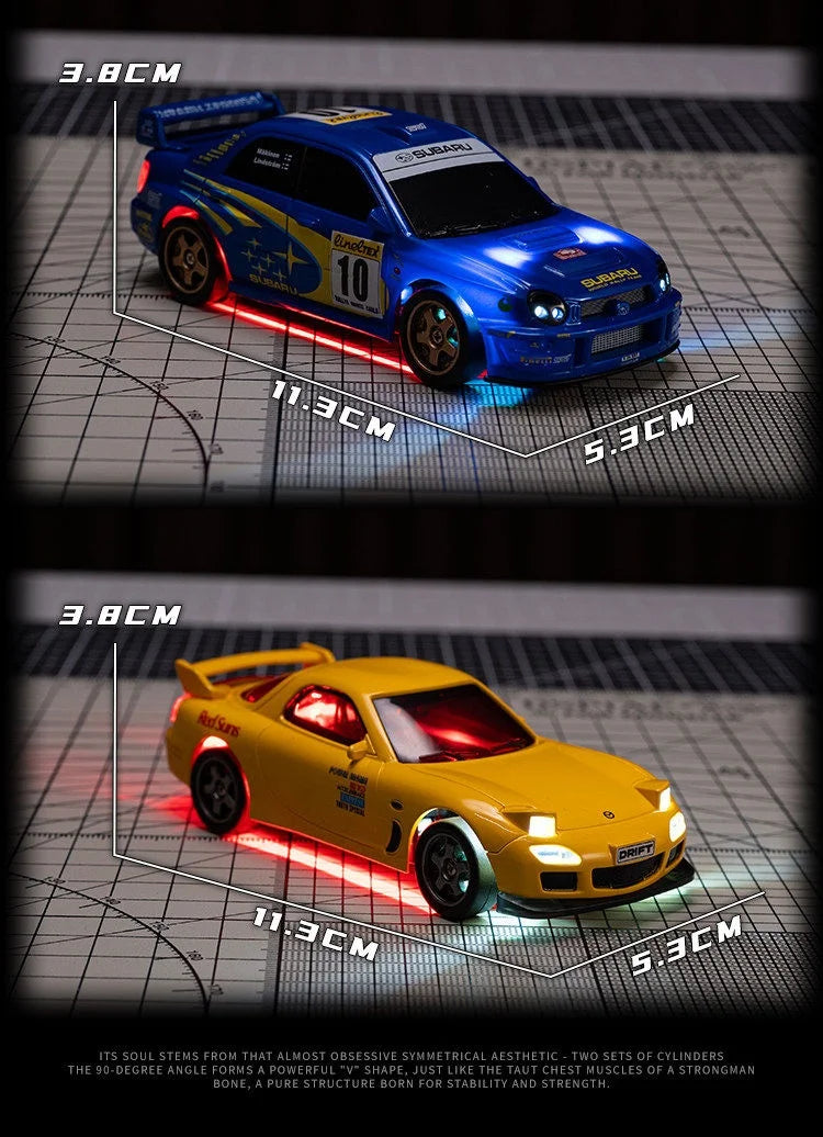 1:43 Mini RC Drift Car 2.4G High Speed Remote Control Racing Car Model Desktop Toy For Boys