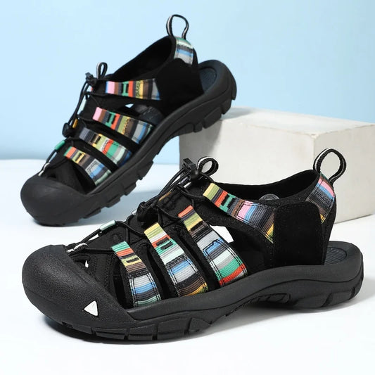 Summer Men Sandals Casual Slippers Beach Comfortable Fishing Trekking Climbing Fashion Hiking Outdoor Leather Classic Roman
